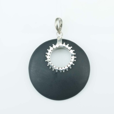 Pendant Round Volcano Lava Stone