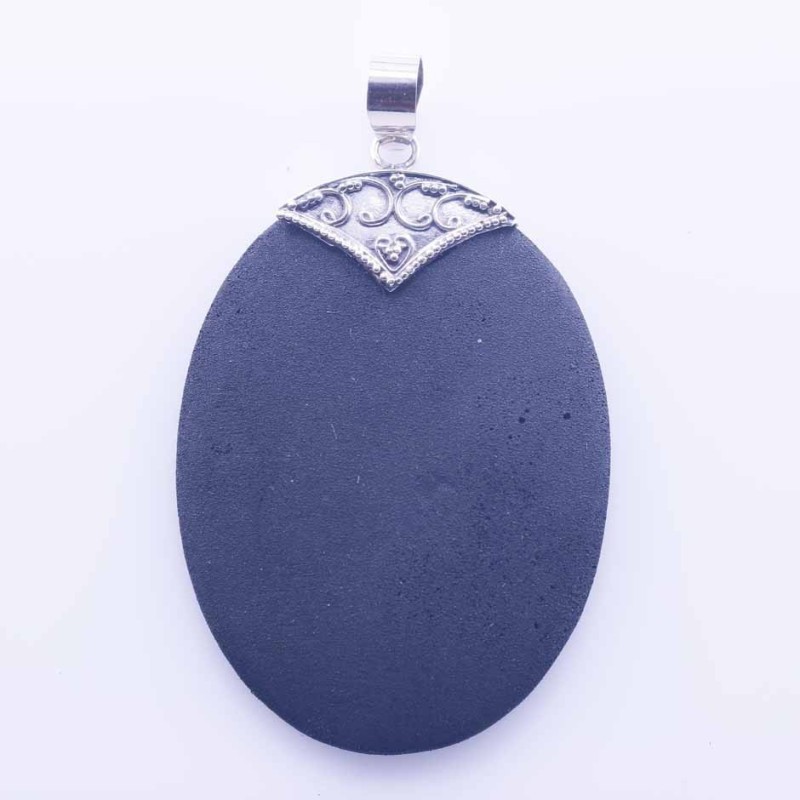 Pendant Oval Volcano Lava Stone