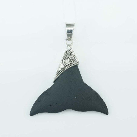 Pendant Whale Tail Volcano Lava Stone