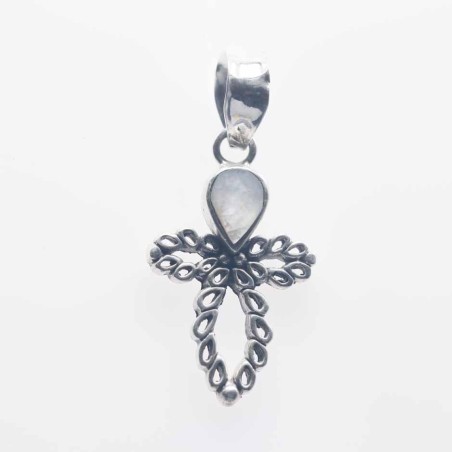 Pendant Cross 16.5x27mm.  Mother Of Pearl