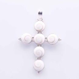 Pendant Cross Mix Shells