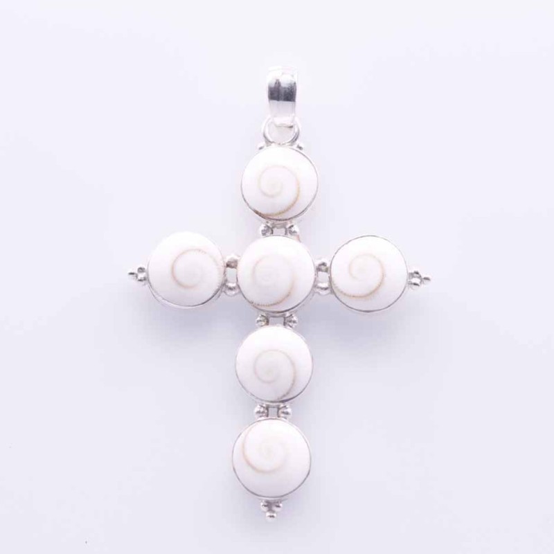 Pendant Cross Mix Shells