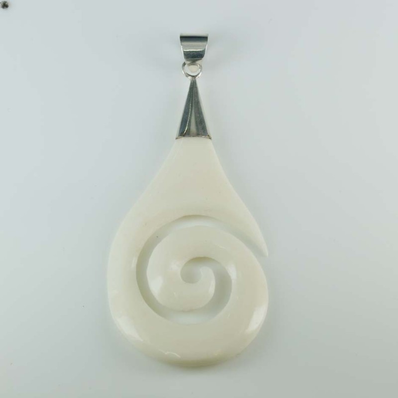 Pendant Drop White Horn