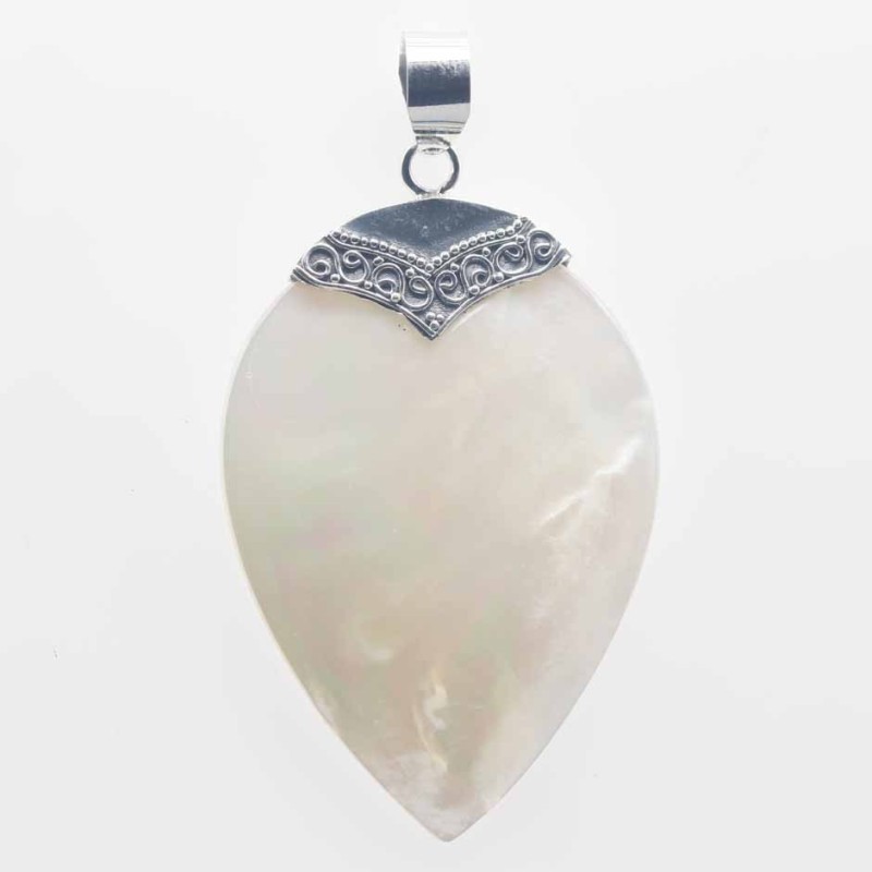 Pendant Drop 29x47mm.  Mother Of Pearl