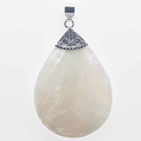 Pendant Drop 33.5x50mm. Mother Of Pearl