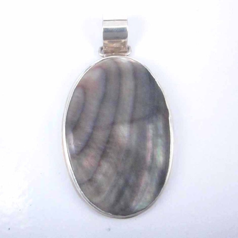 Pendants Oval Black MOP Shell