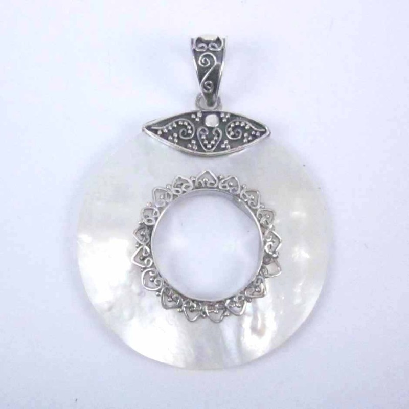 Pendant Round MOP Shell