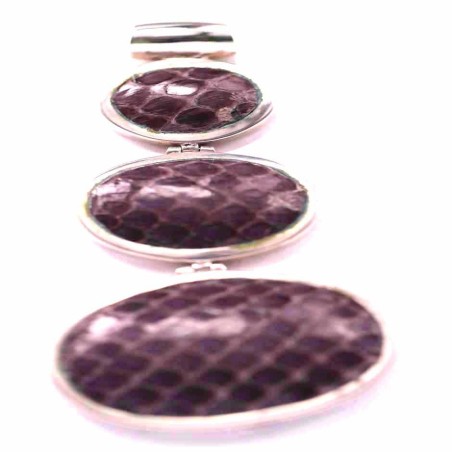 Pendant Oval Snake Skin