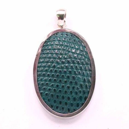 Pendant Oval Snake Skin