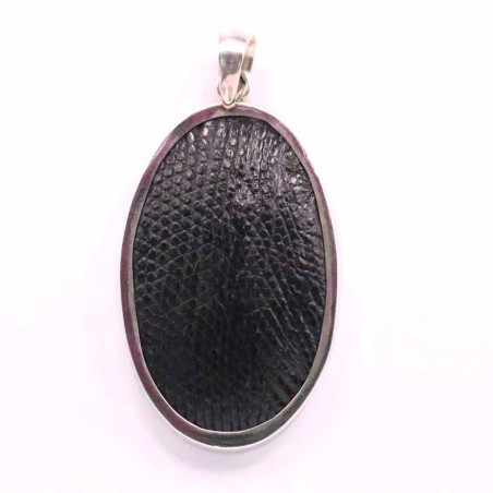 Pendant Oval Snake Skin