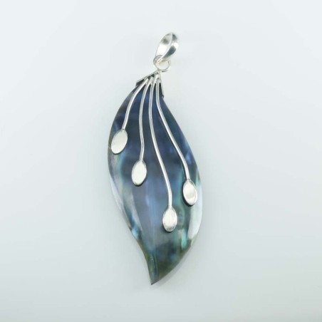 Pendant Lanz. Black MOP Shell