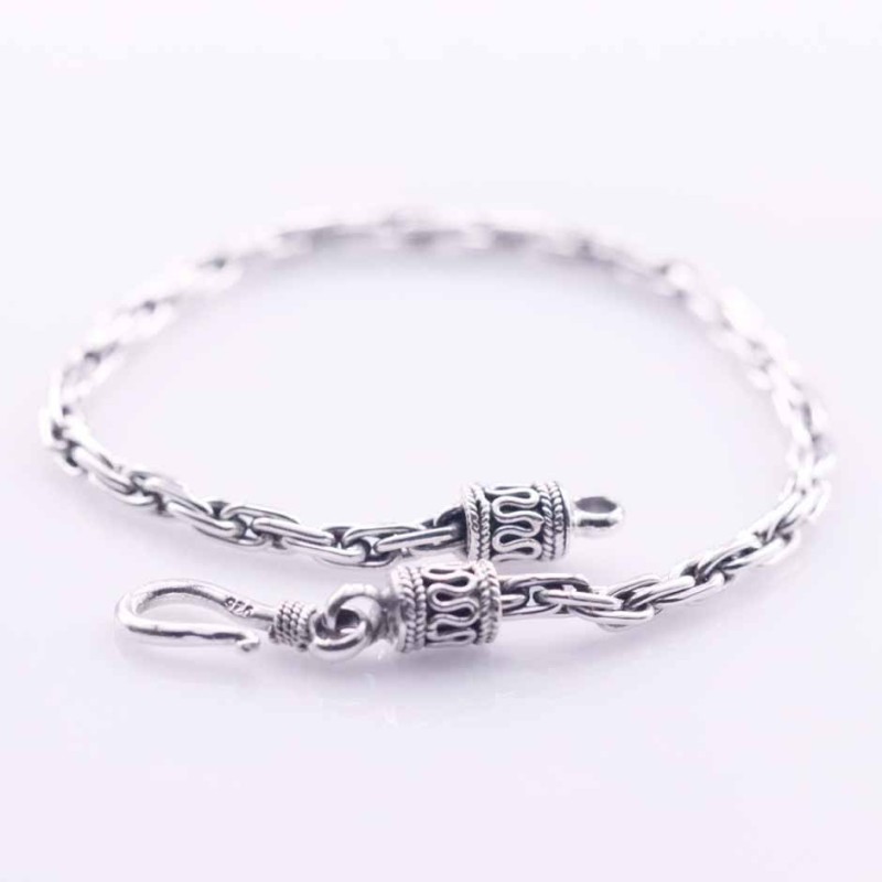 Bracelet 3mm. Bali Style Plain