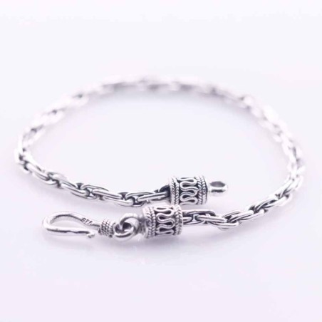 Bracelet 3mm. Bali Style Plain