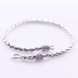 Bracelet 3mm. Bali Style Plain