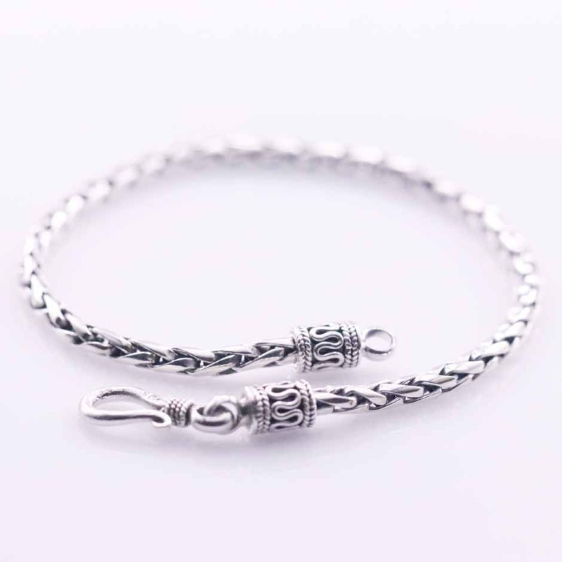 Bracelet 3mm. Bali Style Plain