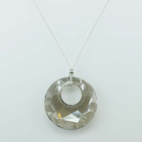 Necklace Donut grey color