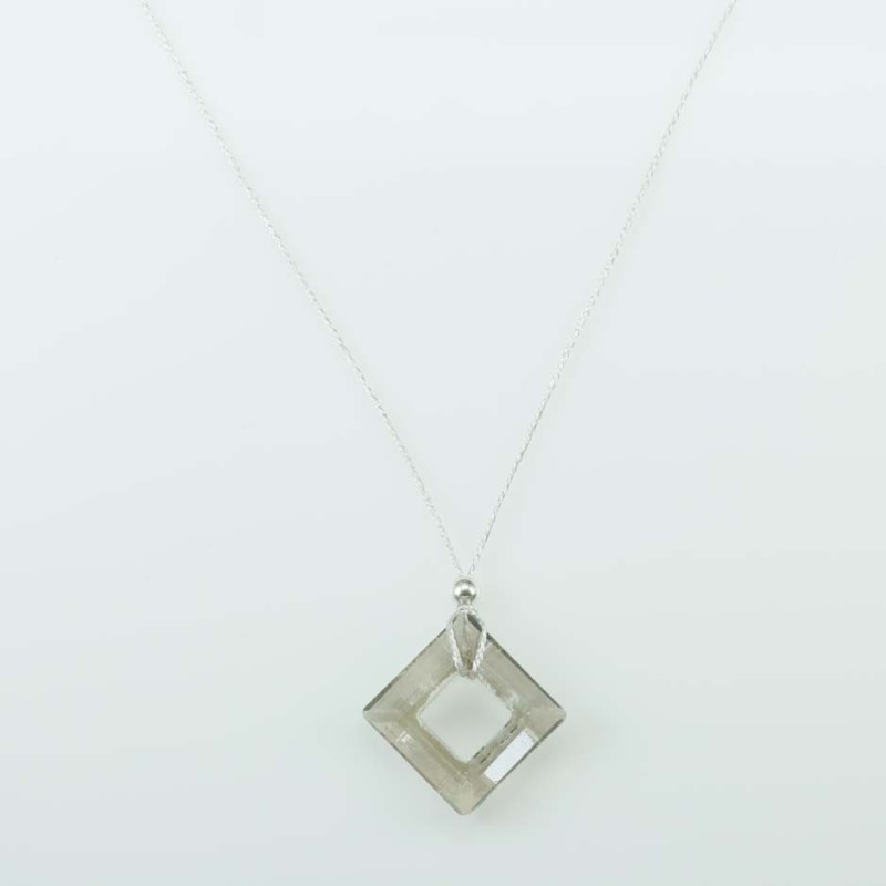 Necklace Square grey color