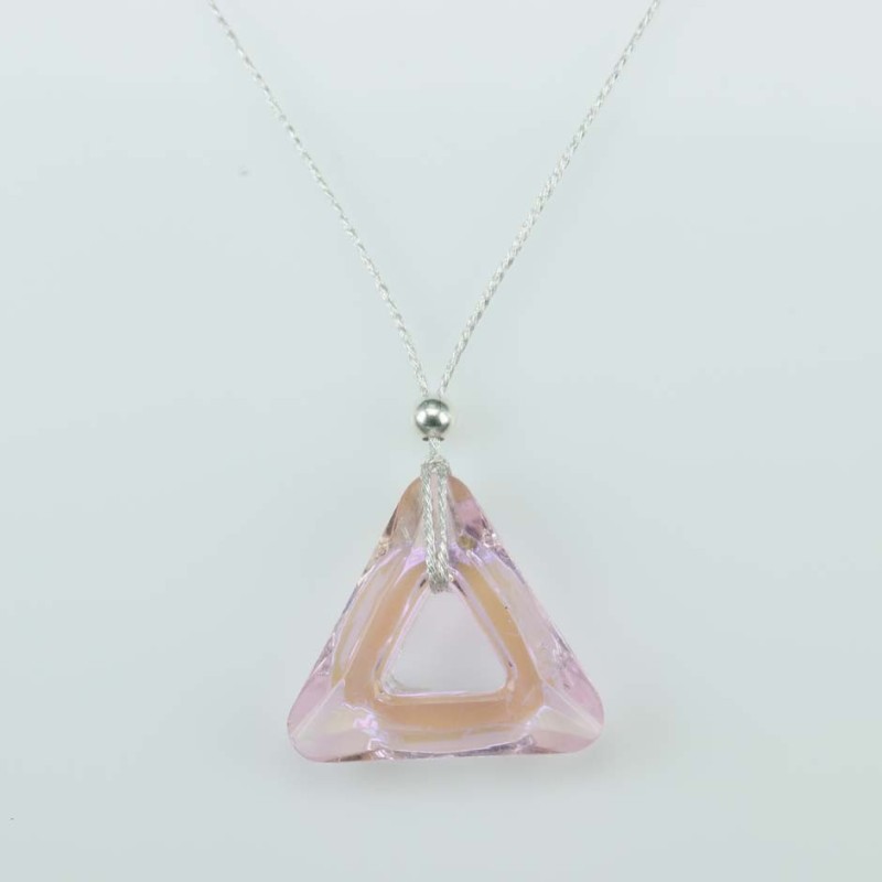 Necklace Triangle Rose color