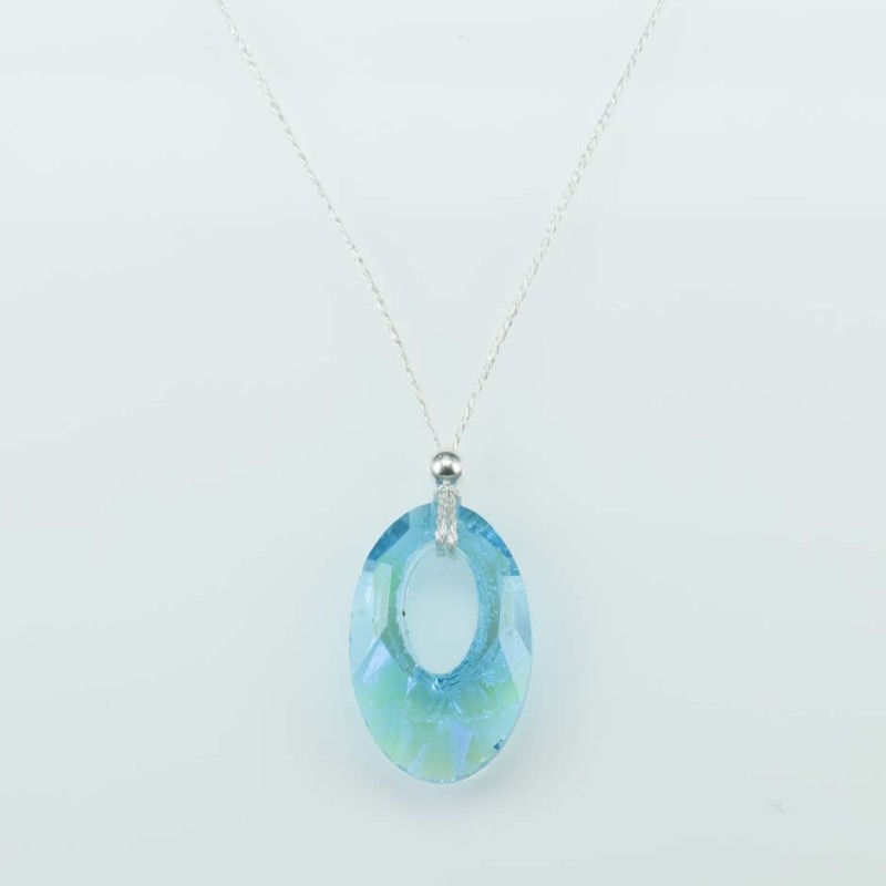 Necklace Oval Zafire color