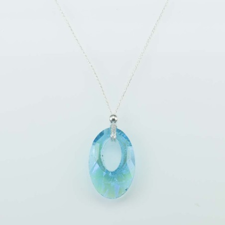 Necklace Oval Zafire color