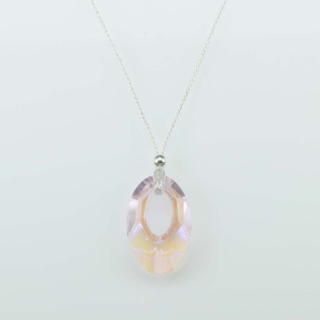 Necklace Oval Rose color