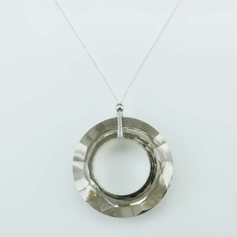 Necklace Donut Grey color