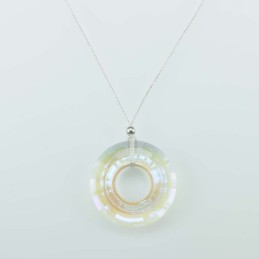 Necklace Donut White color