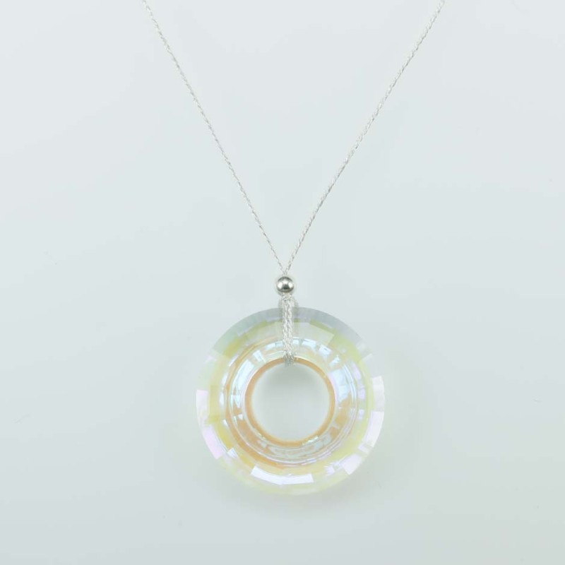 Necklace Donut White color