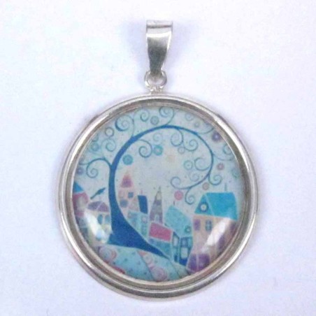 Pendant Round 28mm. Image Tree