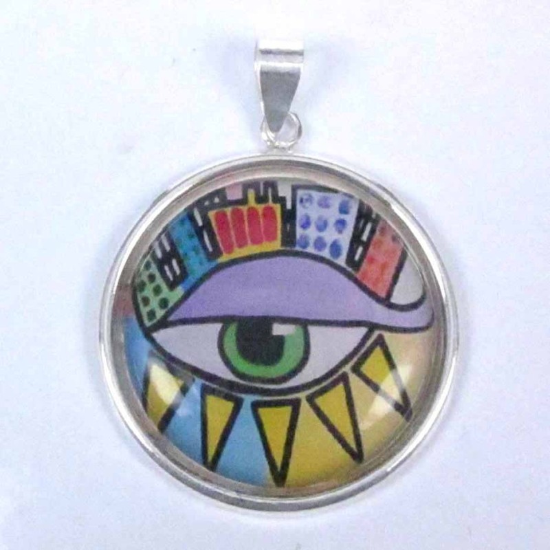 Pendant Round 28mm. Image Eye