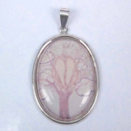 Pendant Oval 25x32mm. Image Tree