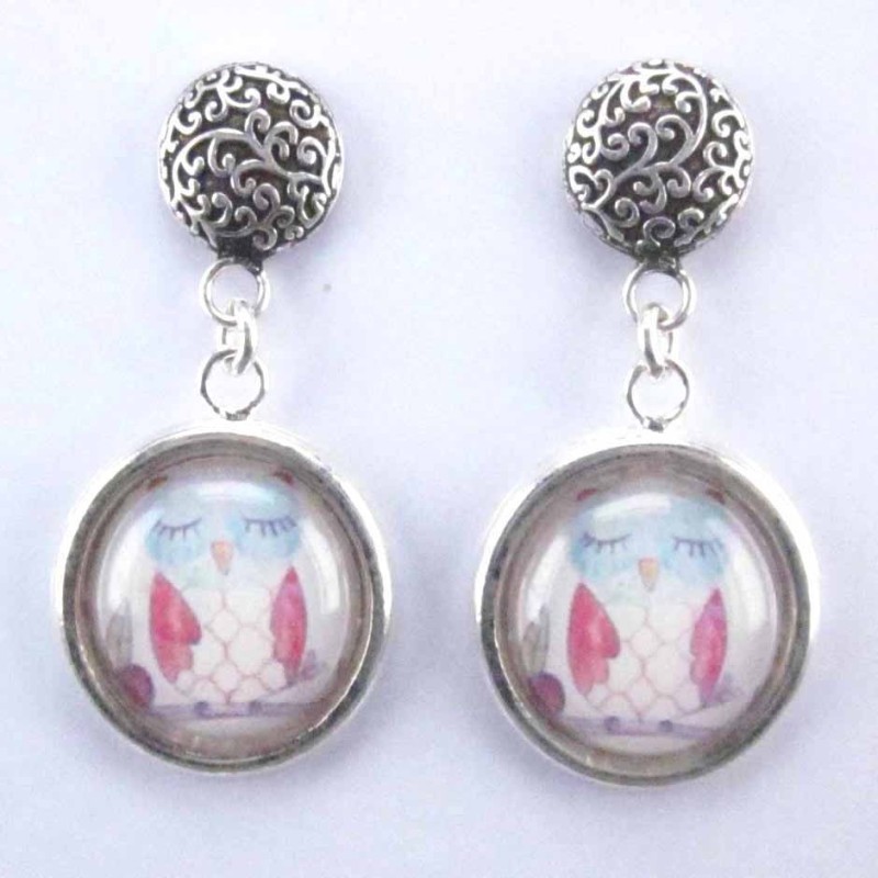 Earring Round with Photo Olw