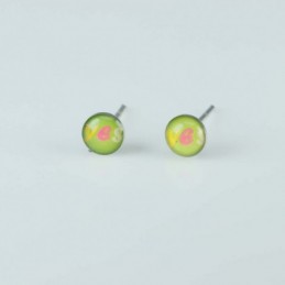 Earring Round 5mm. with...