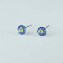 Earring Round 5mm. with...