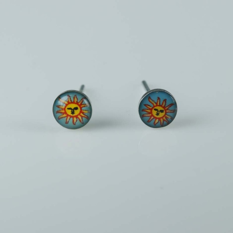 Earring Round 5mm. with Photo