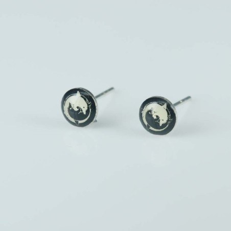 Earring Round 5mm. with Photo