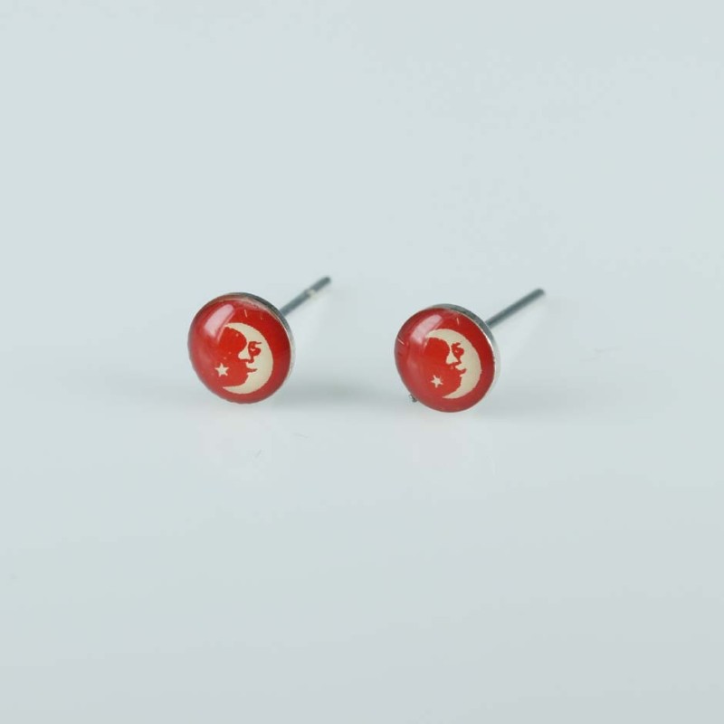 Earring Round 5mm. with Photo