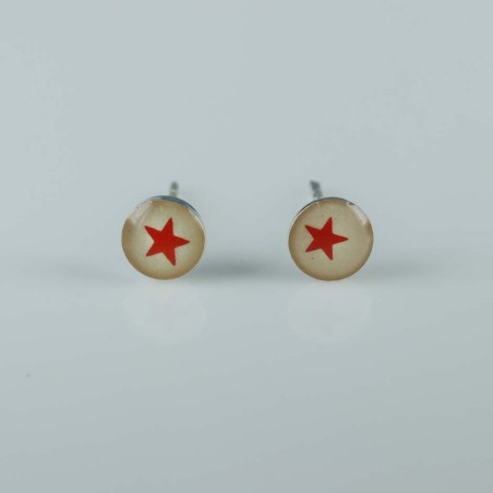 Earring Round 5mm. with Photo