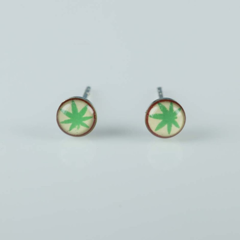 Earring Round 5mm. with Photo