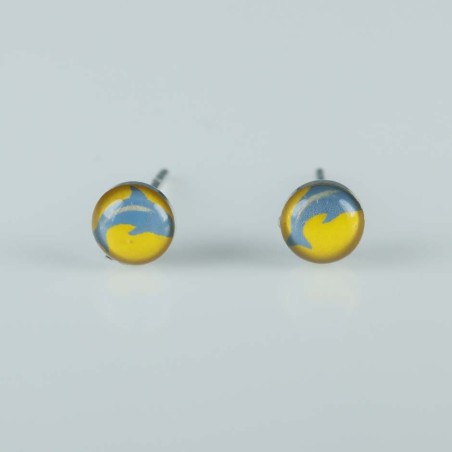 Earring Round 5mm. with Photo