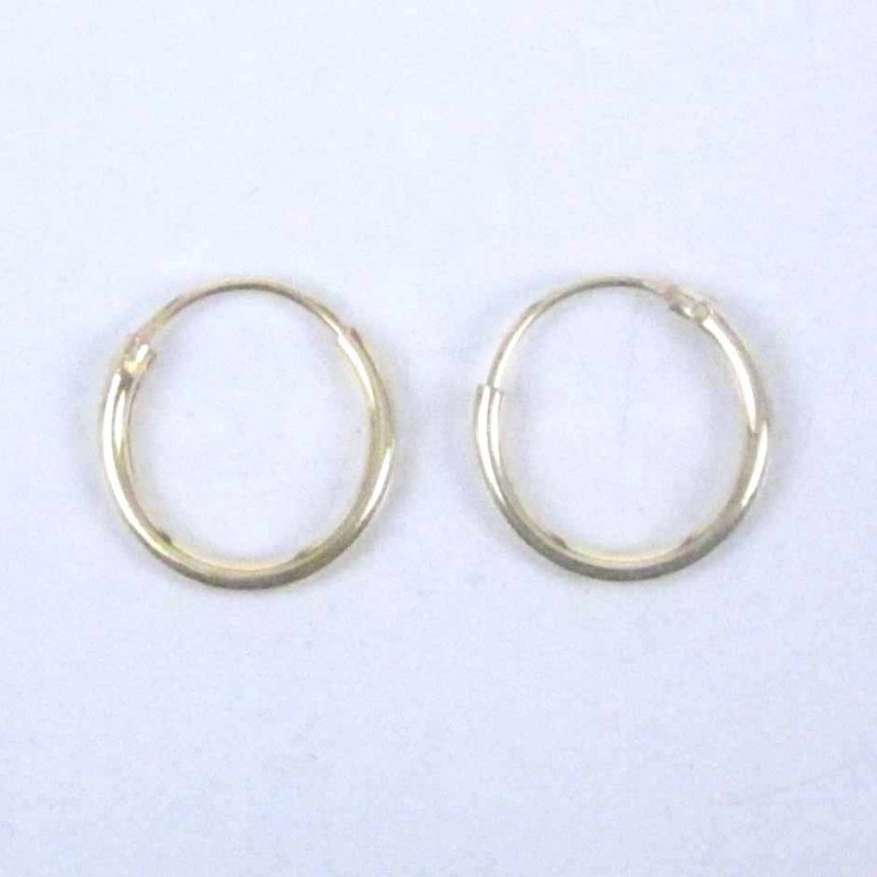 Ea Hoop 1.2X10mm. Gold Plated