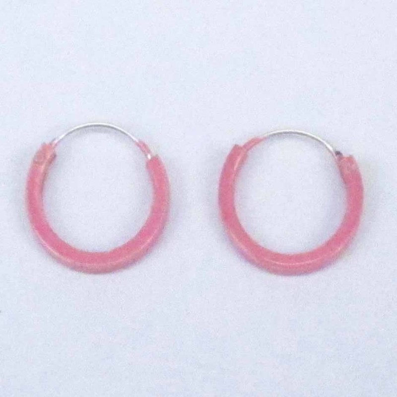 Ea Hoop flat 1.2X10mm. Rose color