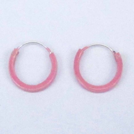 Ea Hoop flat 1.2X10mm. Rose color