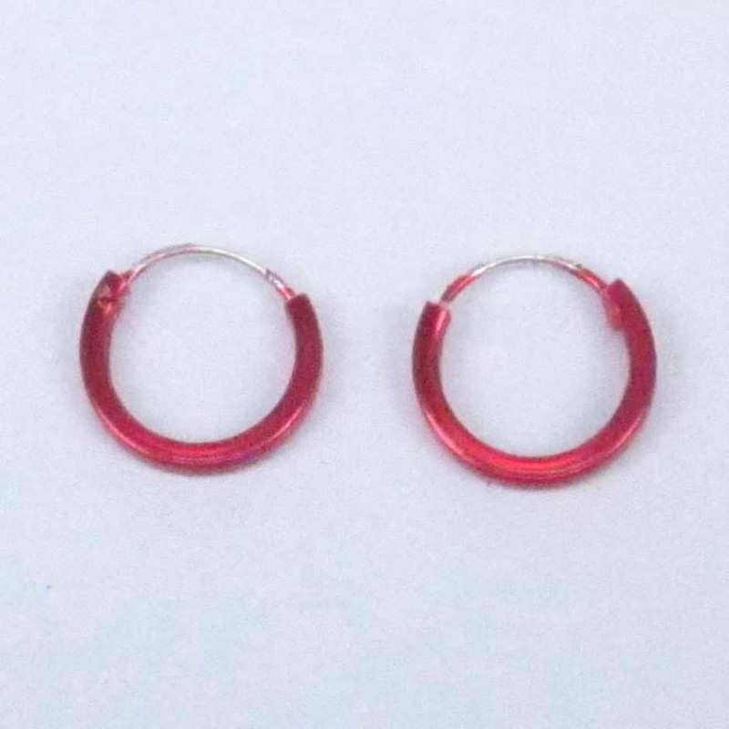 Ea Hoop flat 1.2X10mm. Cherry color