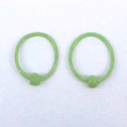 Ea Hoop Ball 8mm. Olivine...