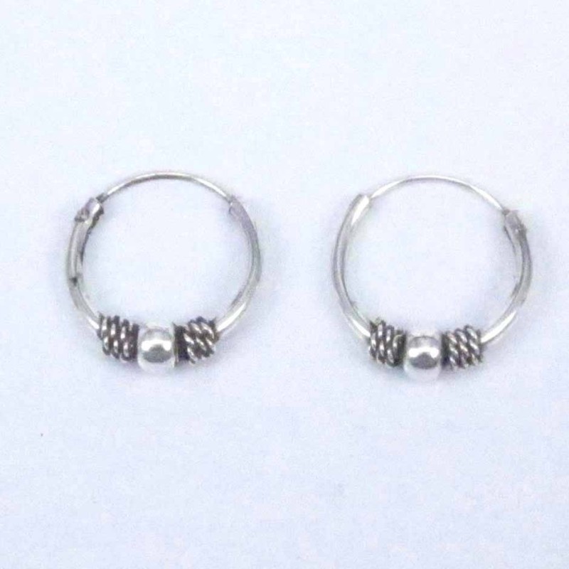 Ea Hoop 1.2X12mm. Bali style