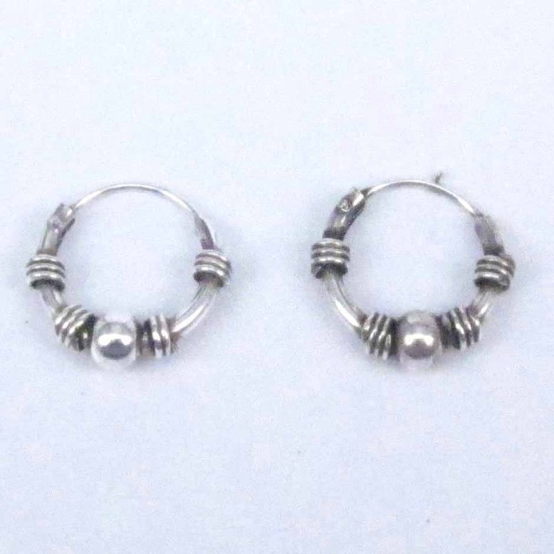 Ea Hoop 1.2X10mm. Bali style Ea Hoop 1.2X10mm. Bali style